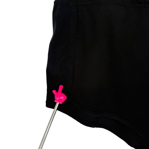 Reebok Black Running Shorts Women’s M Micro Mini Length NWOT - Picture 3 of 7